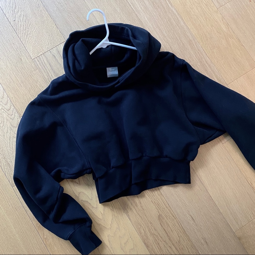Aritzia cozy AF cropped sweatshirt hoodie